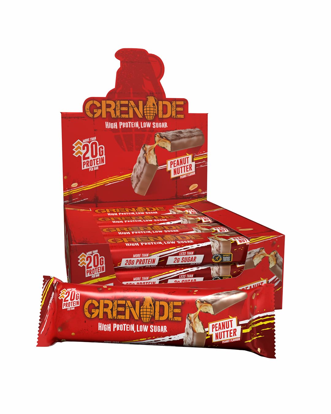 Grenade OREO Protein Bar - High Protein, Low Sugar, 12 x 60 g