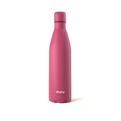 Lifestyl Stainless Steel Water Bottle | 24 Hrs Cold & 12 Hrs Hot| Thermoshield Technology Vacuum Insulated Metal Water Bottles, Leak-Proof Drinks Bottle for Gym, Yoga, Cycling (350 ml,Red)