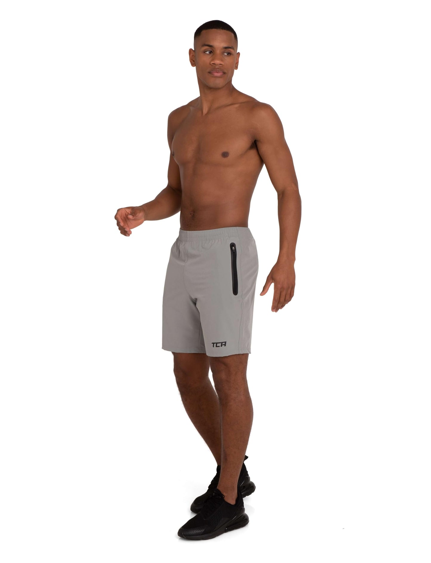 TCA Elite Tech Lightweight Mens Running Shorts Men Gym Shorts with Zip Pockets