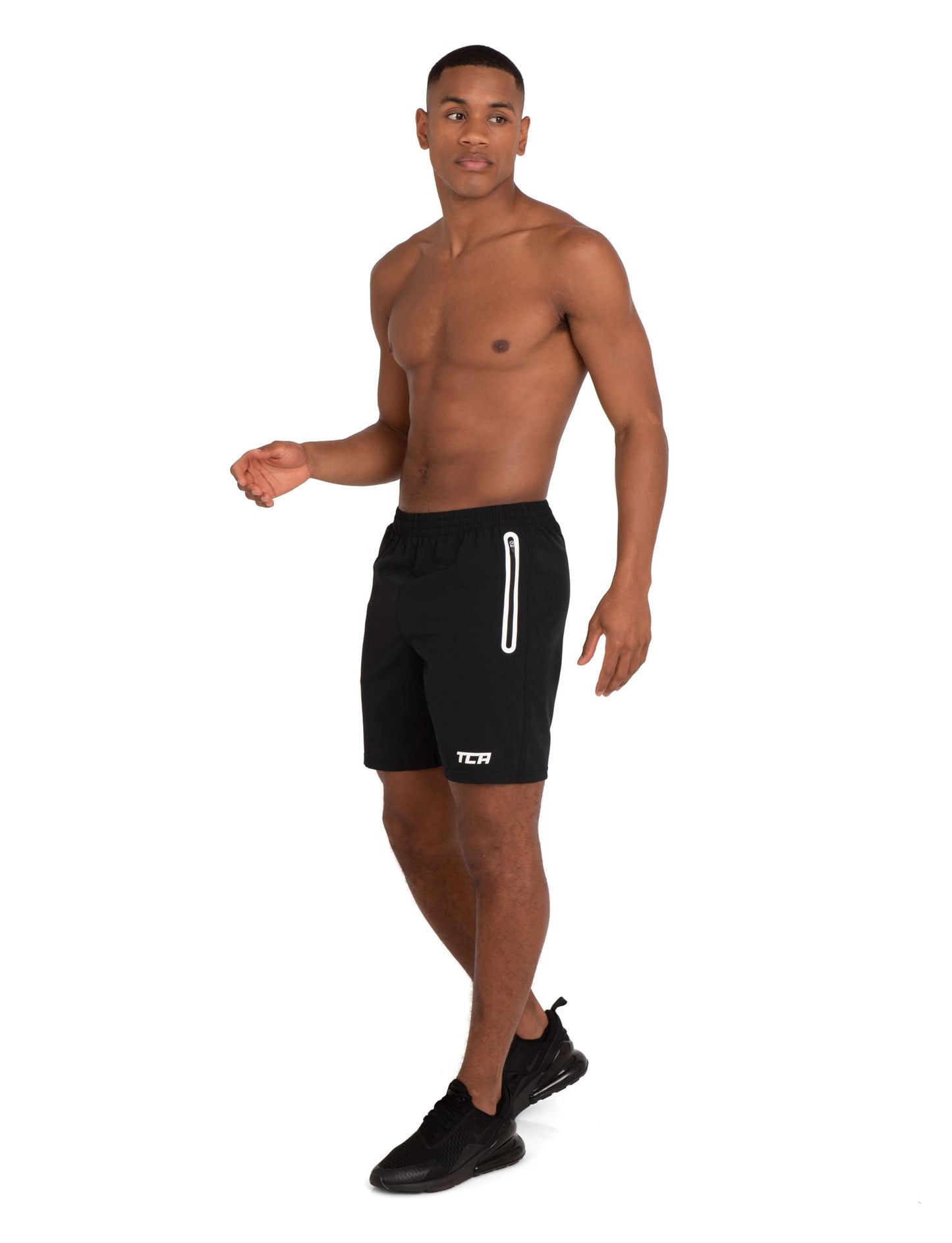 TCA Elite Tech Lightweight Mens Running Shorts Men Gym Shorts with Zip Pockets