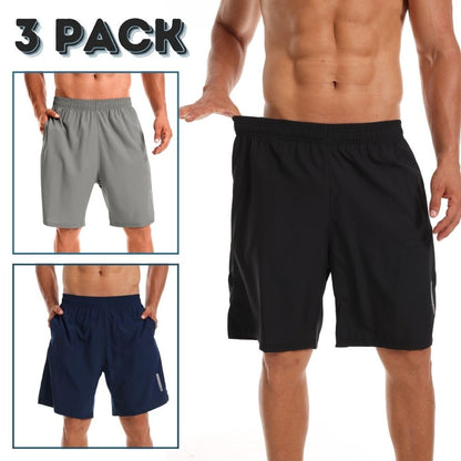 fovdtaa 3 Pack Mens Sports Shorts Quick Dry Shorts Gym Running Workout Activewear Men Running Shorts