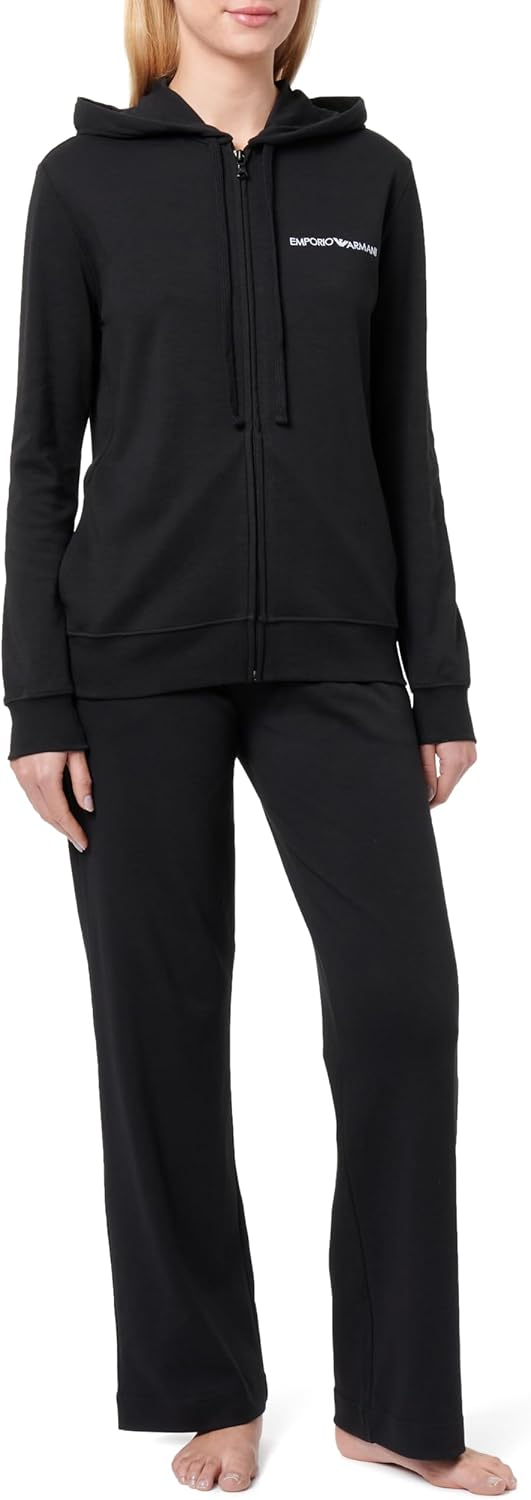 Emporio Armani Women's Interlock Lounge Zip Tracksuit Sweatshirt