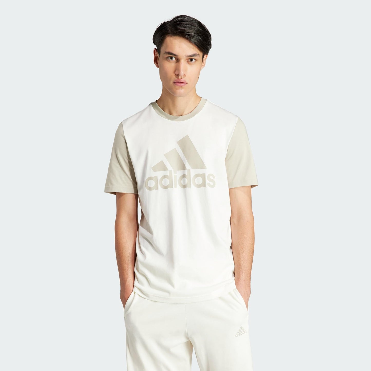 adidas Men's Essentials Single Jersey Big Logo Tee T-Shirt