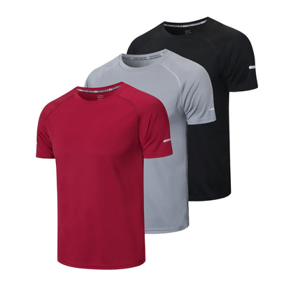 1/3 Pack Mens Athletic Running T-Shirts