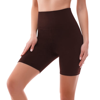 SINOPHANT High Waisted Cycling Shorts Women - Tummy Control Buttery Soft Biker Yoga Running Gym Black Workout Athletic Shorts