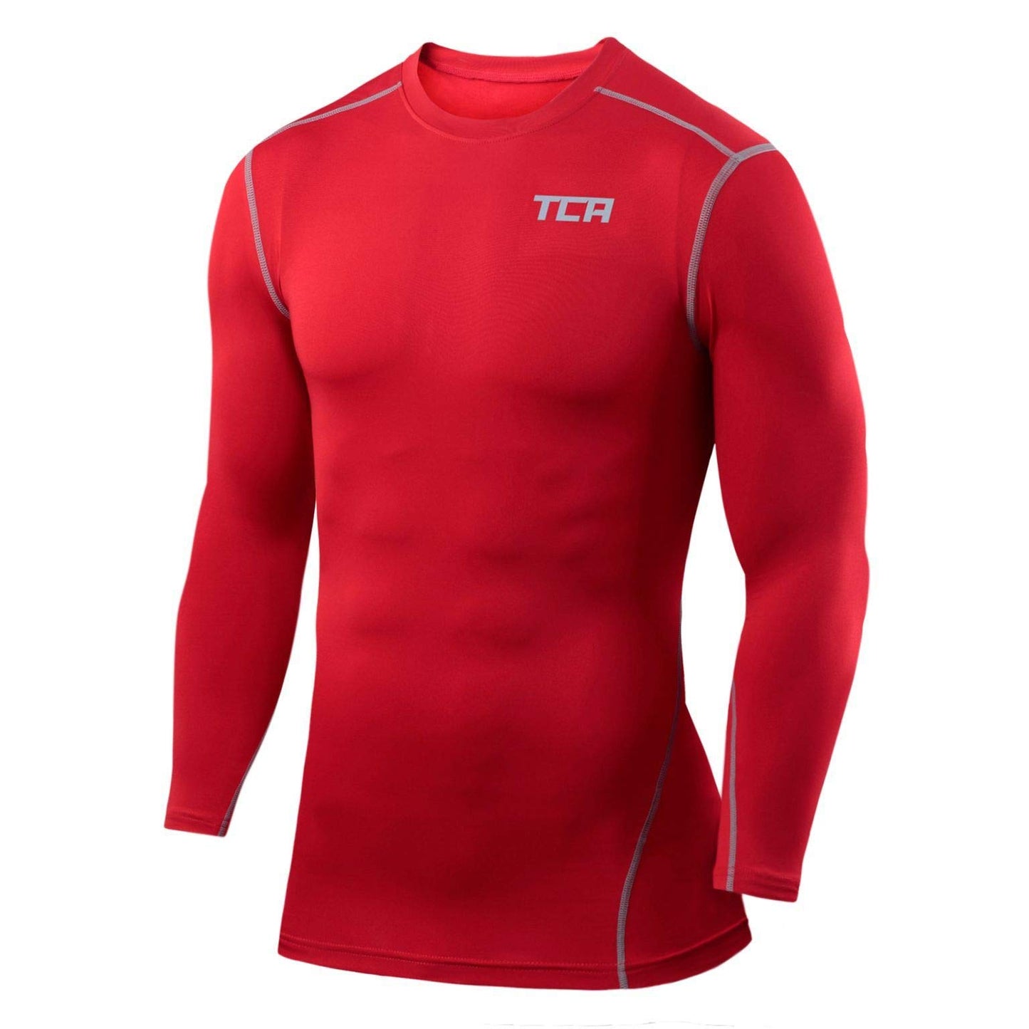 TCA Boys Pro Performance Compression Shirt Long Sleeve Top Compression Tops for Boys Base Layers Boys