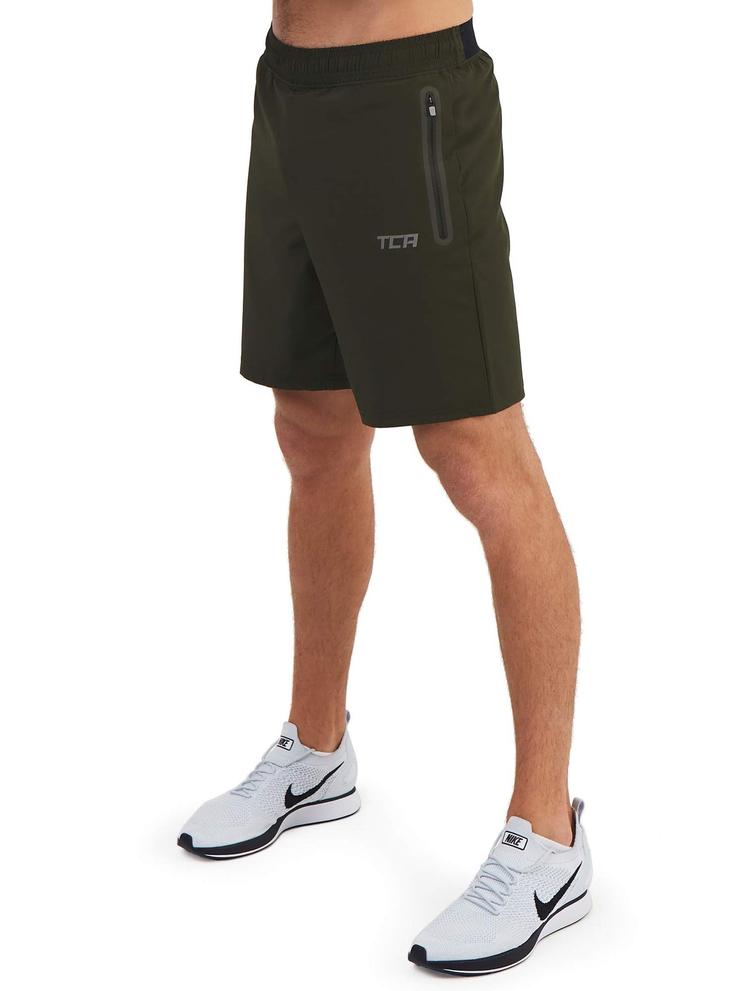 TCA Elite Tech Lightweight Mens Running Shorts Men Gym Shorts with Zip Pockets