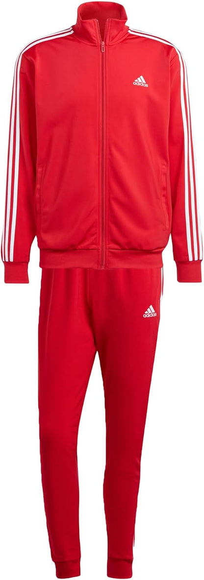 adidas Men's Basic 3-Stripes Tricot Track Suit