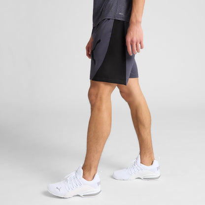 PUMA Mens Train All Day Tech 8 Inch Knit Athletic Shorts Casual Bottoms Casual - Blue