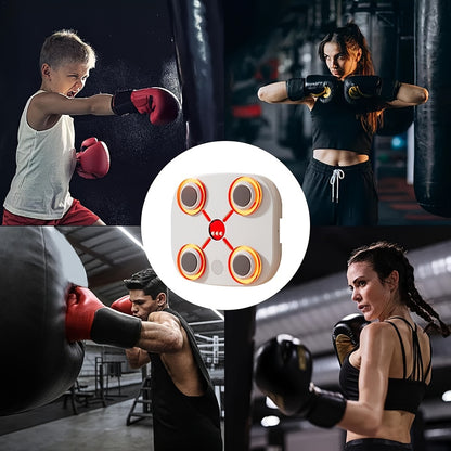 Universal Music Boxing Machine with Wireless Sensor, ABS Wall-Mounted Punching Bag Target for Home Gym Exercise Equipment