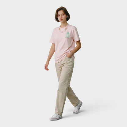L’Arche Short-Sleeve T-Shirt - Pale Pink