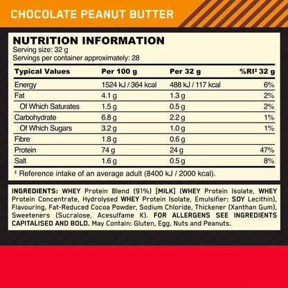 Optimum Nutrition Gold Standard 100% Whey Protein Powder