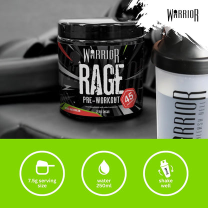 Warrior Rage Pre Workout Powder 392g