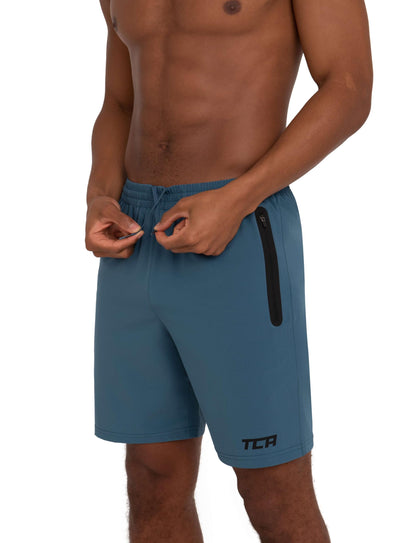 TCA Elite Tech Lightweight Mens Running Shorts Men Gym Shorts with Zip Pockets