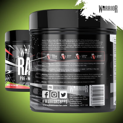 Warrior Rage Pre Workout Powder 392g