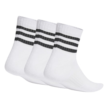 adidas Unisex 3-stripes Cushioned Sportswear Mid-cut Socks 3 Pairs Ankle Socks (pack of 3)