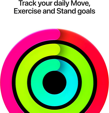 Color activity rings graphic on smartwatch display