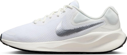 NIKE Women's W Revolution 7 Running Shoes, White Metallic Silver Sail Black, 6 UK