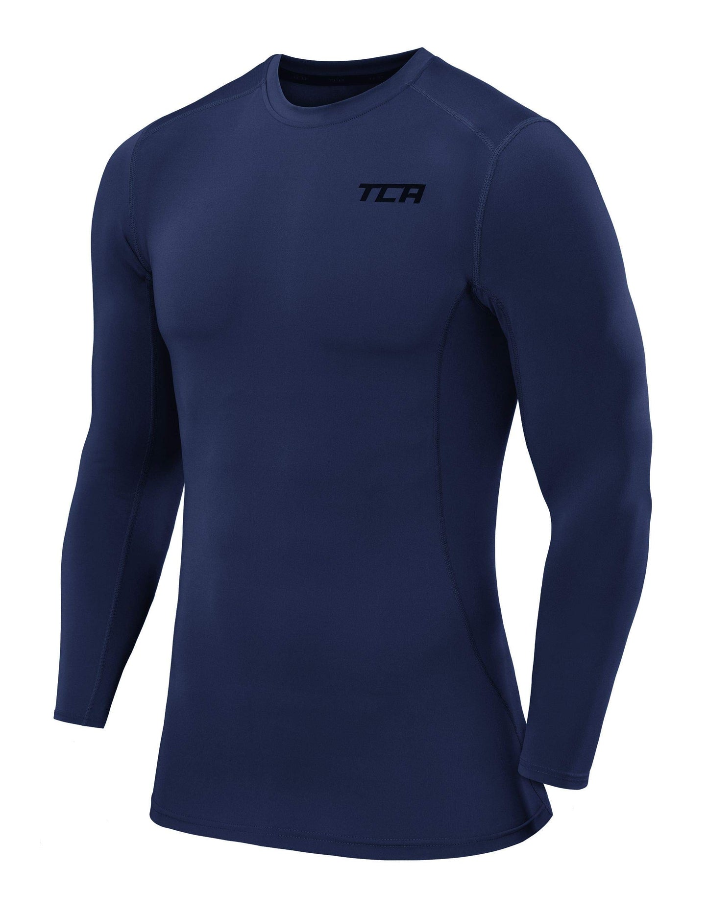 TCA Boys Pro Performance Compression Shirt Long Sleeve Top Compression Tops for Boys Base Layers Boys