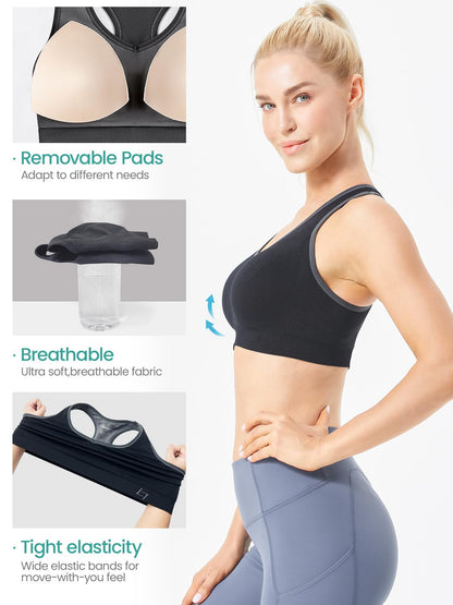FITTIN Racerback Sports Bra for Women