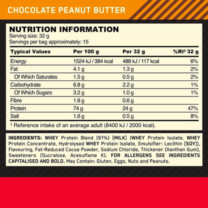 Optimum Nutrition Gold Standard 100% Whey Protein Powder