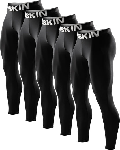 DRSKIN Men’s Compression Pants (5/4/3 Pack)