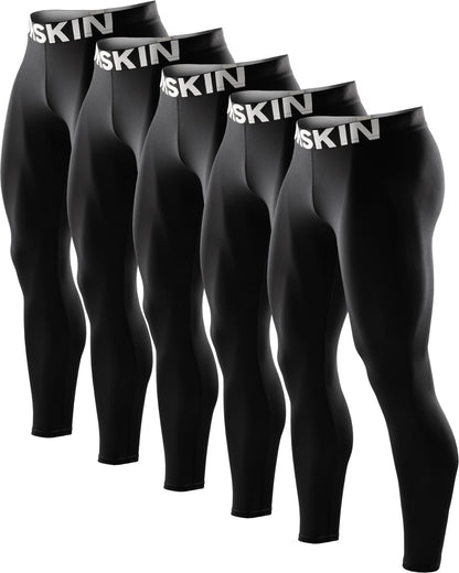 DRSKIN Men’s Compression Pants (5/4/3 Pack)