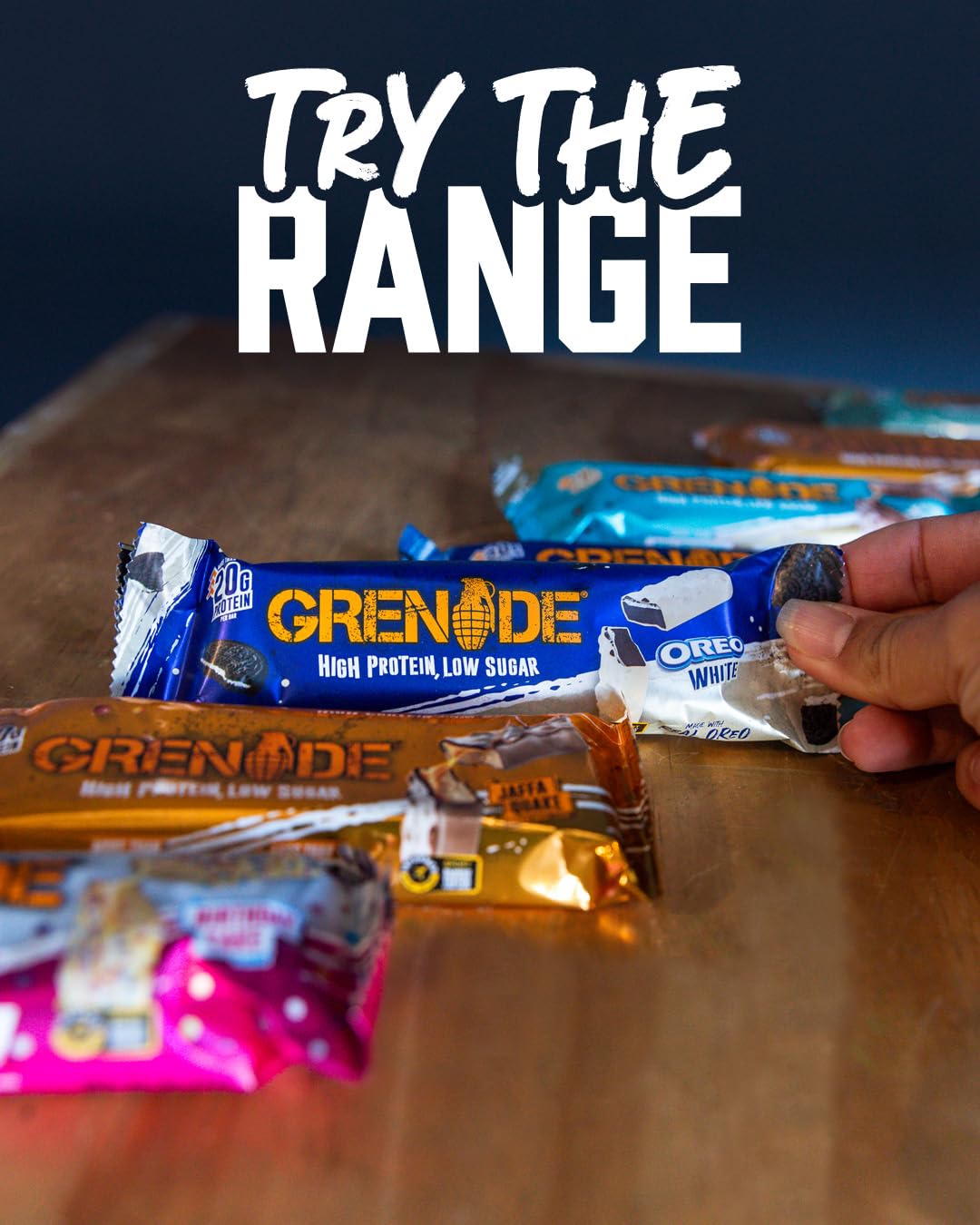 Grenade OREO Protein Bar - High Protein, Low Sugar, 12 x 60 g