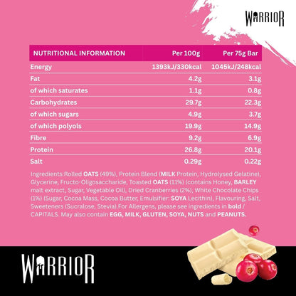 Warrior Raw Protein Bars