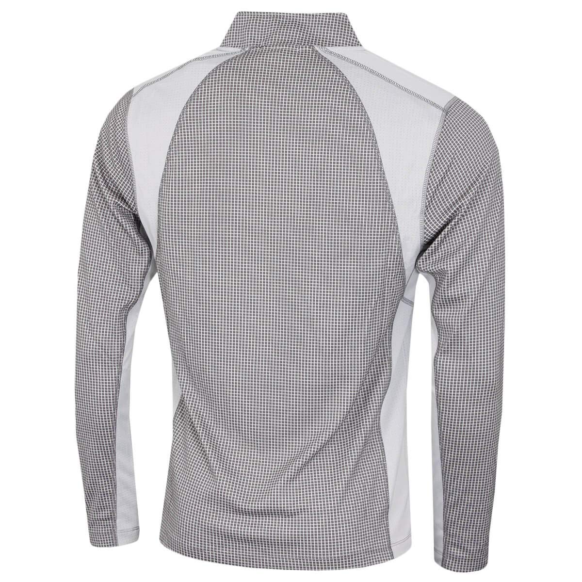 Calvin Klein Mens Micro Grid CK 1/2 Zip Mid Layer Baselayer