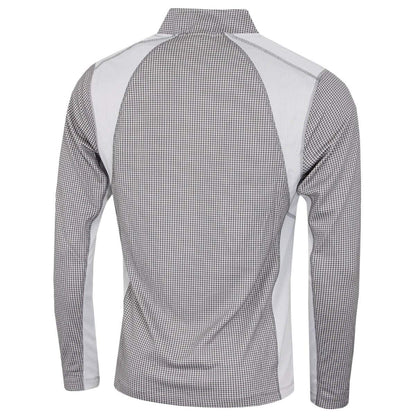 Calvin Klein Mens Micro Grid CK 1/2 Zip Mid Layer Baselayer