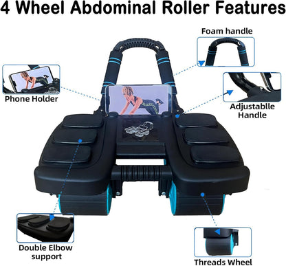 Abdominal wheel roller with Knee Mat