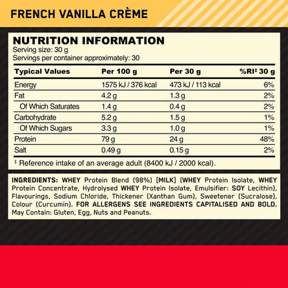 Optimum Nutrition Gold Standard 100% Whey Protein Powder