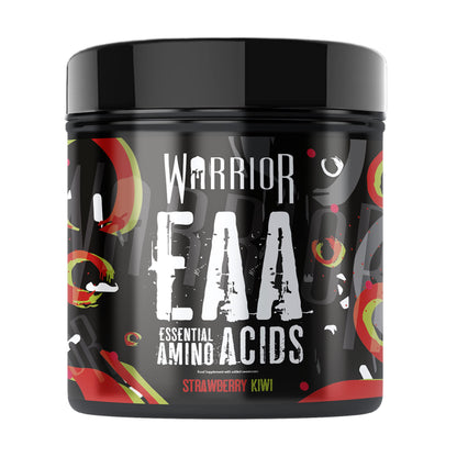 Warrior EAA - Essential Amino Acids - 360g - Provides Exceptional Support for Recovery & Muscle Soreness - Formula Includes Cyclic Dextrin, Taurine and More, Blue Raspberry