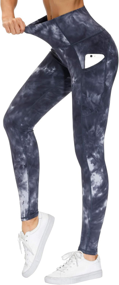 THE GYM PEOPLE Thick High Waist Yoga Pants with Pockets