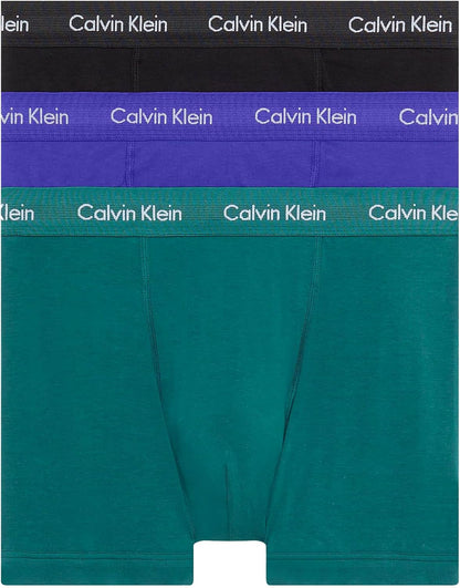 Calvin Klein Men’s 3 Pack Trunks with Logo Waistband