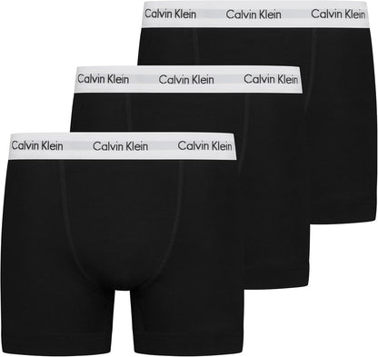 Calvin Klein Men’s 3 Pack Trunks with Logo Waistband