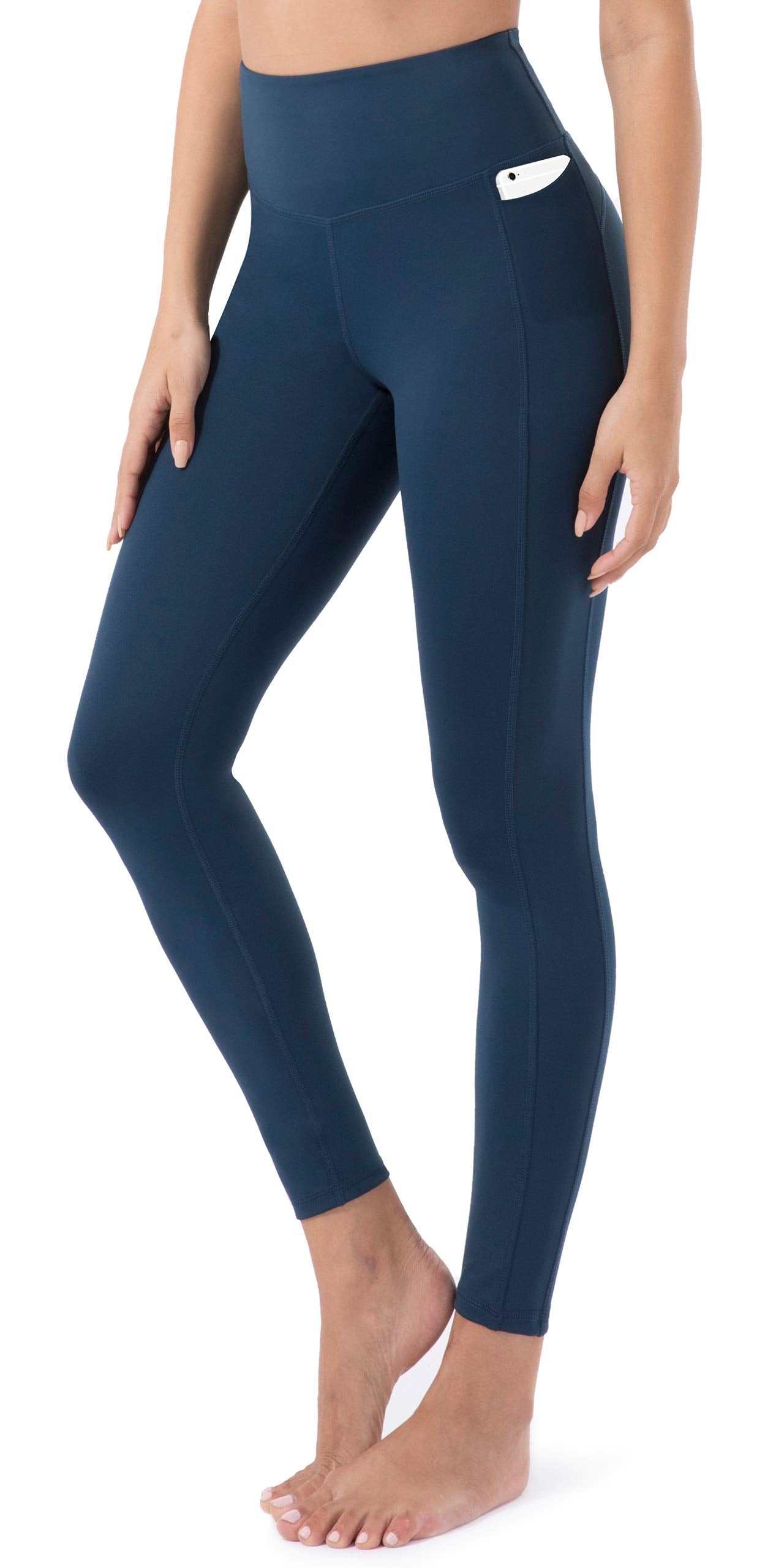 JOYSPELS Women's High Waisted Gym Leggings - Tummy Control Yoga Pants Full Length or 7/8 Length or Capri Leggings with 2 Side Pockets for Gym, Yoga, Workout, Running, Daily Leisure