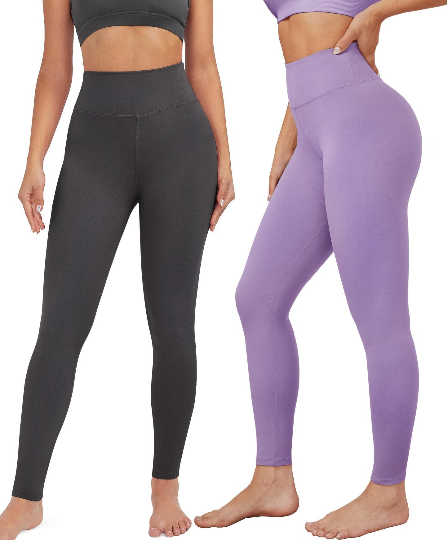 VALANDY Creamlush 3 Pack Leggings for Women High Waisted