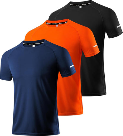 Boyzn 1, 3, 5 or 7 Pack Men's Workout Running Shirts