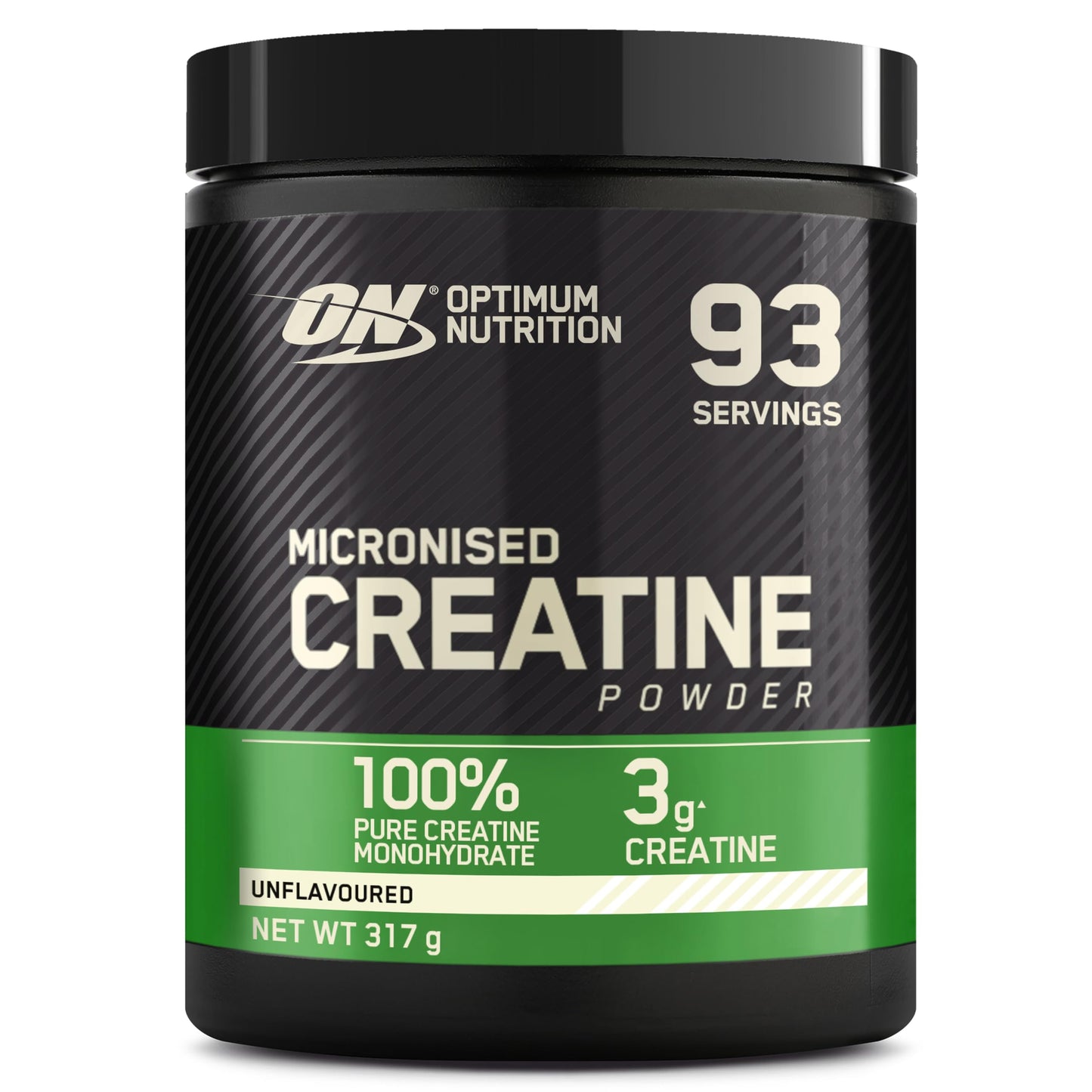 Optimum Nutrition Micronised Creatine Powder, 100% Pure Creatine Monohydrate Powder for Performance and Muscle Power, Unflavoured Shake, 186 Servings, 634 g