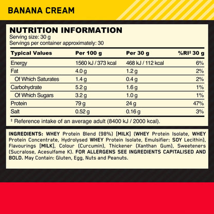 Optimum Nutrition Gold Standard 100% Whey Protein Powder