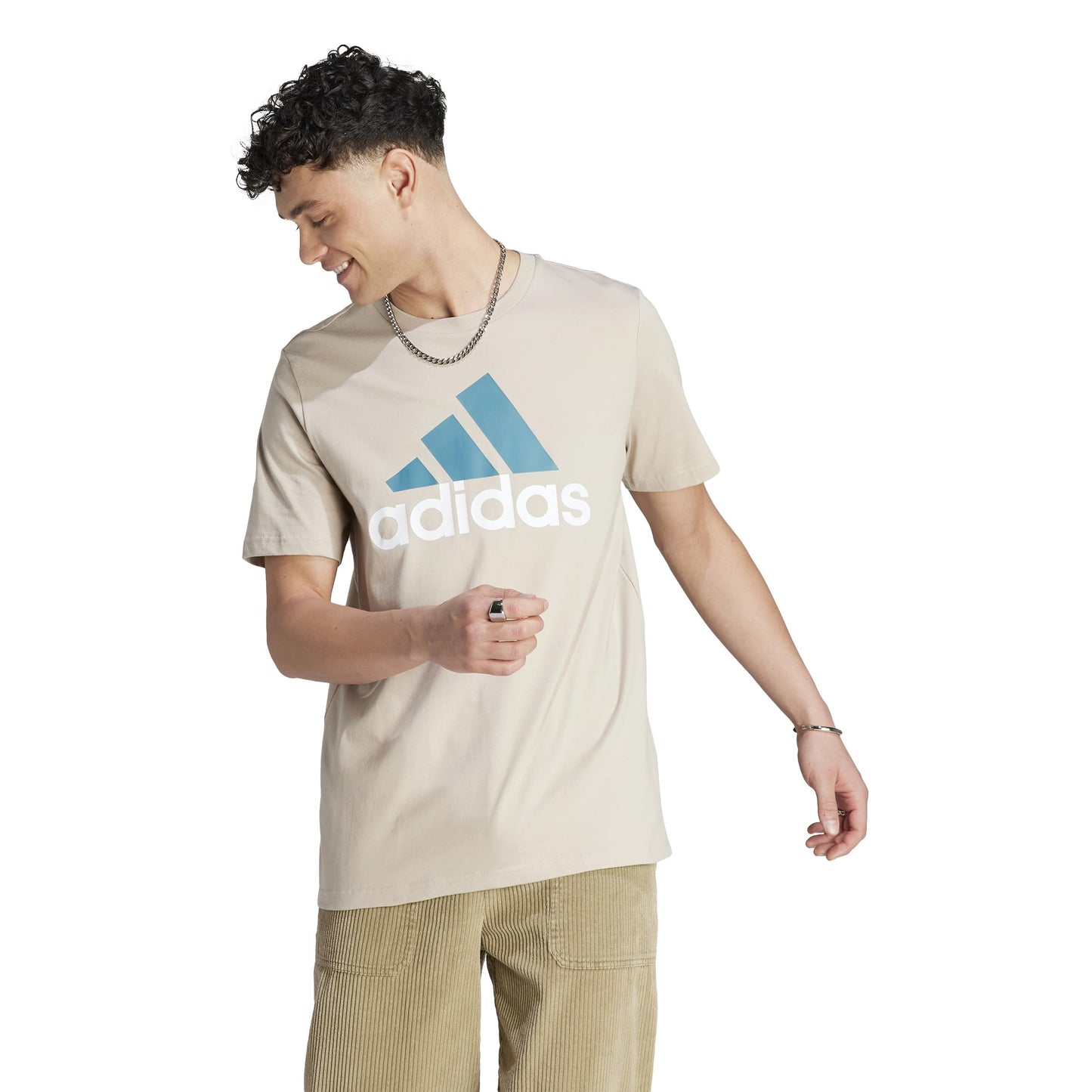 adidas Men's Essentials Single Jersey Big Logo Tee T-Shirt