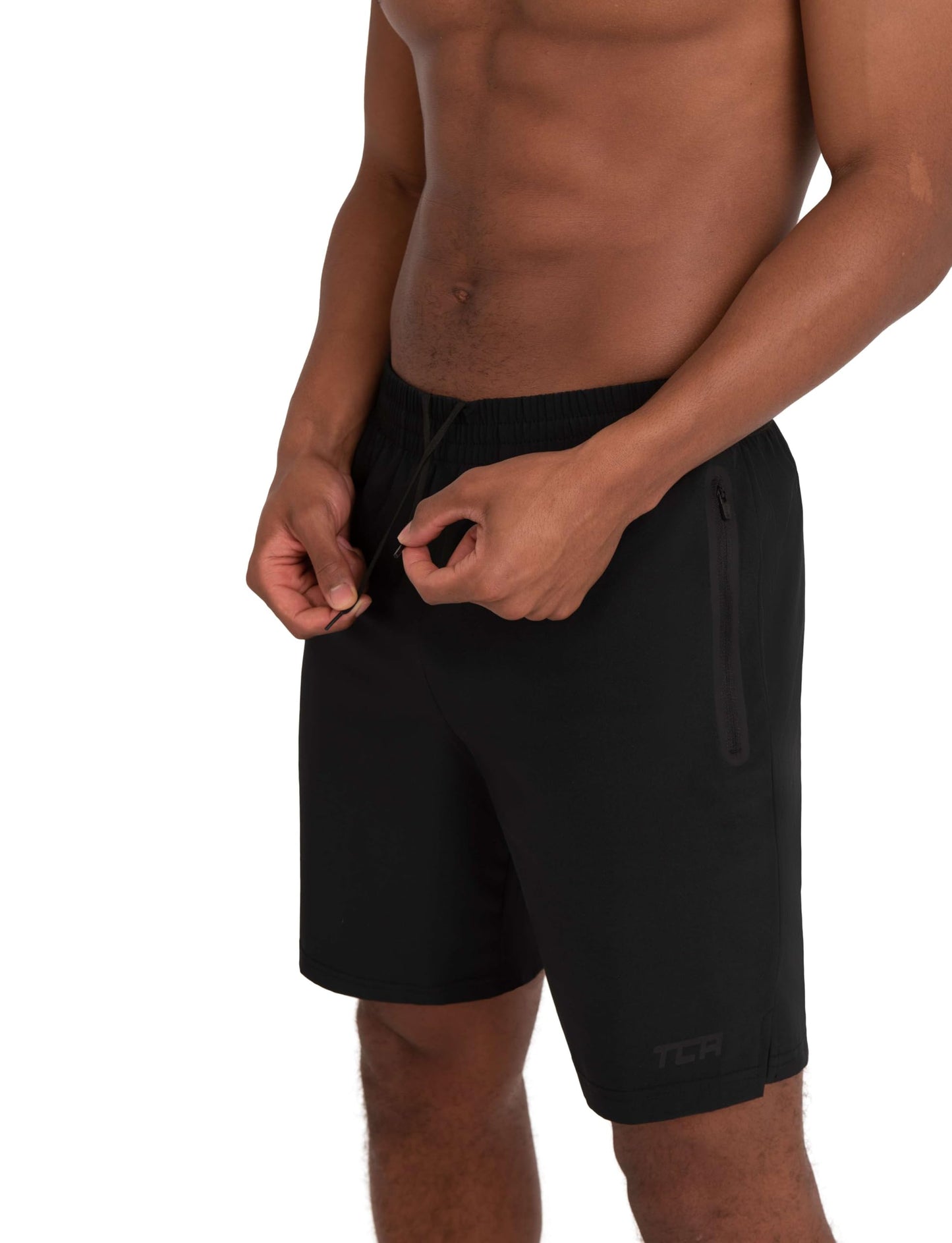 TCA Elite Tech Lightweight Mens Running Shorts Men Gym Shorts with Zip Pockets