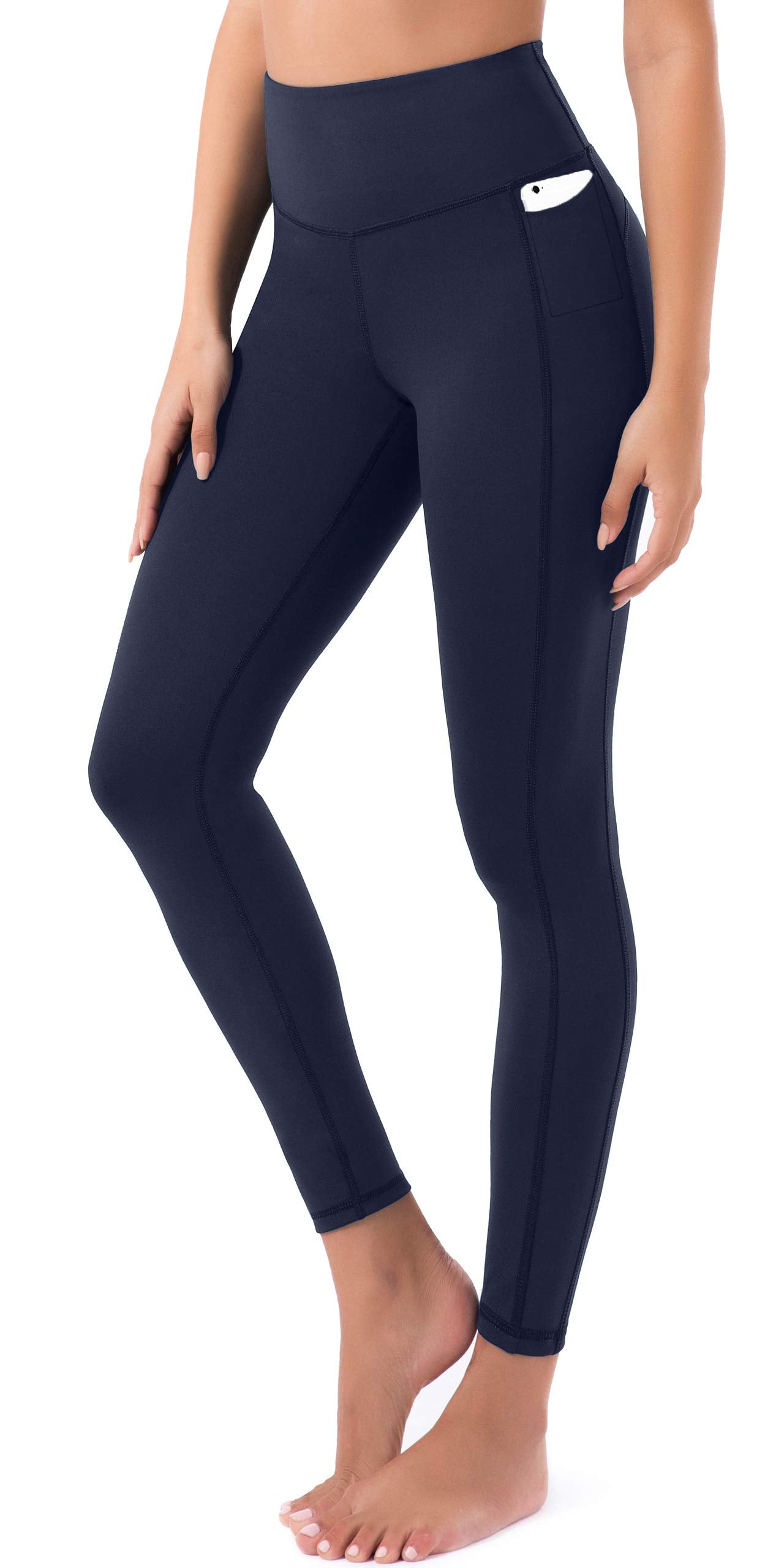 JOYSPELS Women's High Waisted Gym Leggings - Tummy Control Yoga Pants Full Length or 7/8 Length or Capri Leggings with 2 Side Pockets for Gym, Yoga, Workout, Running, Daily Leisure