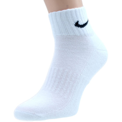 Nike Men's Everyday Cushioned Crew Training Socks (6 Pairs), 100 white.