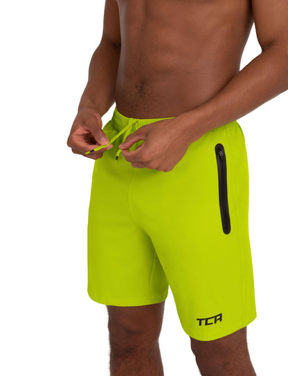 TCA Elite Tech Lightweight Mens Running Shorts Men Gym Shorts with Zip Pockets