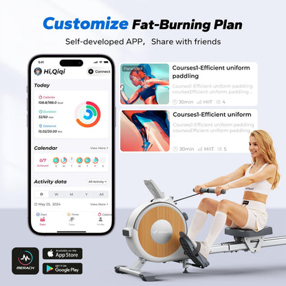 MERACH Q1S Magnetic Rowing Machine | 16 Resistance Levels