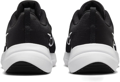 NIKE Men's Downshifter 12 Sneaker, Black White Dk Smoke Grey Pure Platinum, 10 UK