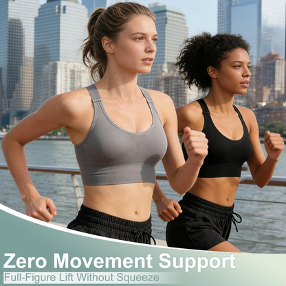 Adjustable Sports Bras for Women: 3 Pack